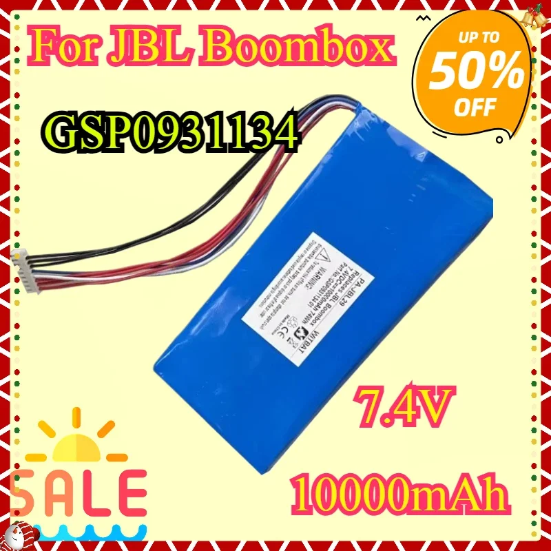 

10000mAh For JBL Boombox Boombox 1 GSP0931134 01 7.4v Li-ion Battery Boombox1 Boombox 1 Player Speaker Batteries