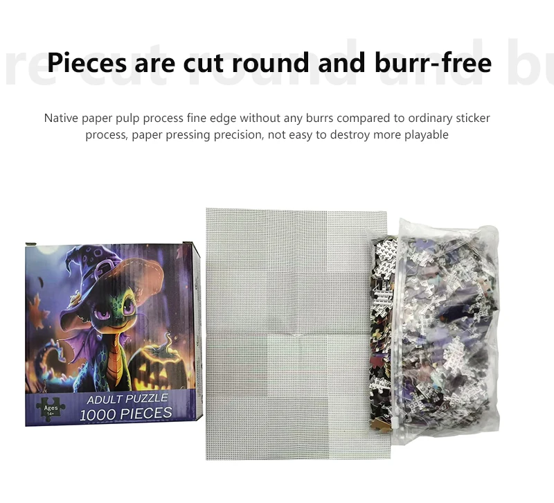 70*50Cm Halloween Serie Puzzel Volwassen Puzzel 1000 Stukjes Papier Moeilijkheidsgraad Legpuzzels Halloween Dinosaurus Home Wall Decro