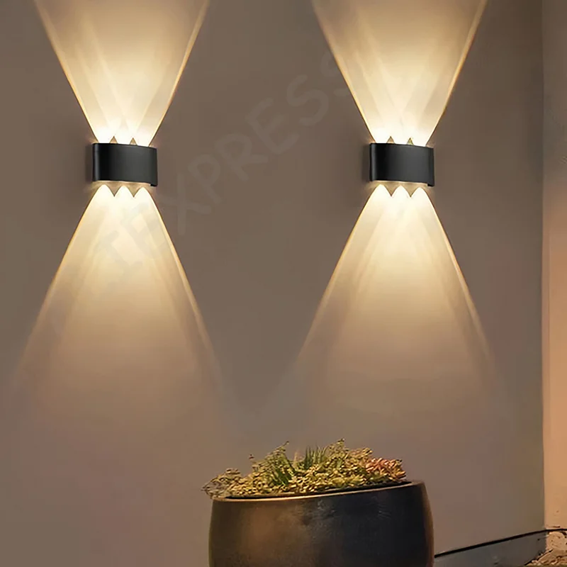 

New4W 6W 8W 10W LED Wall Light Outdoor Waterproof Garden Lights Interior Wall Light For Bedroom Living Room Porch Lighting