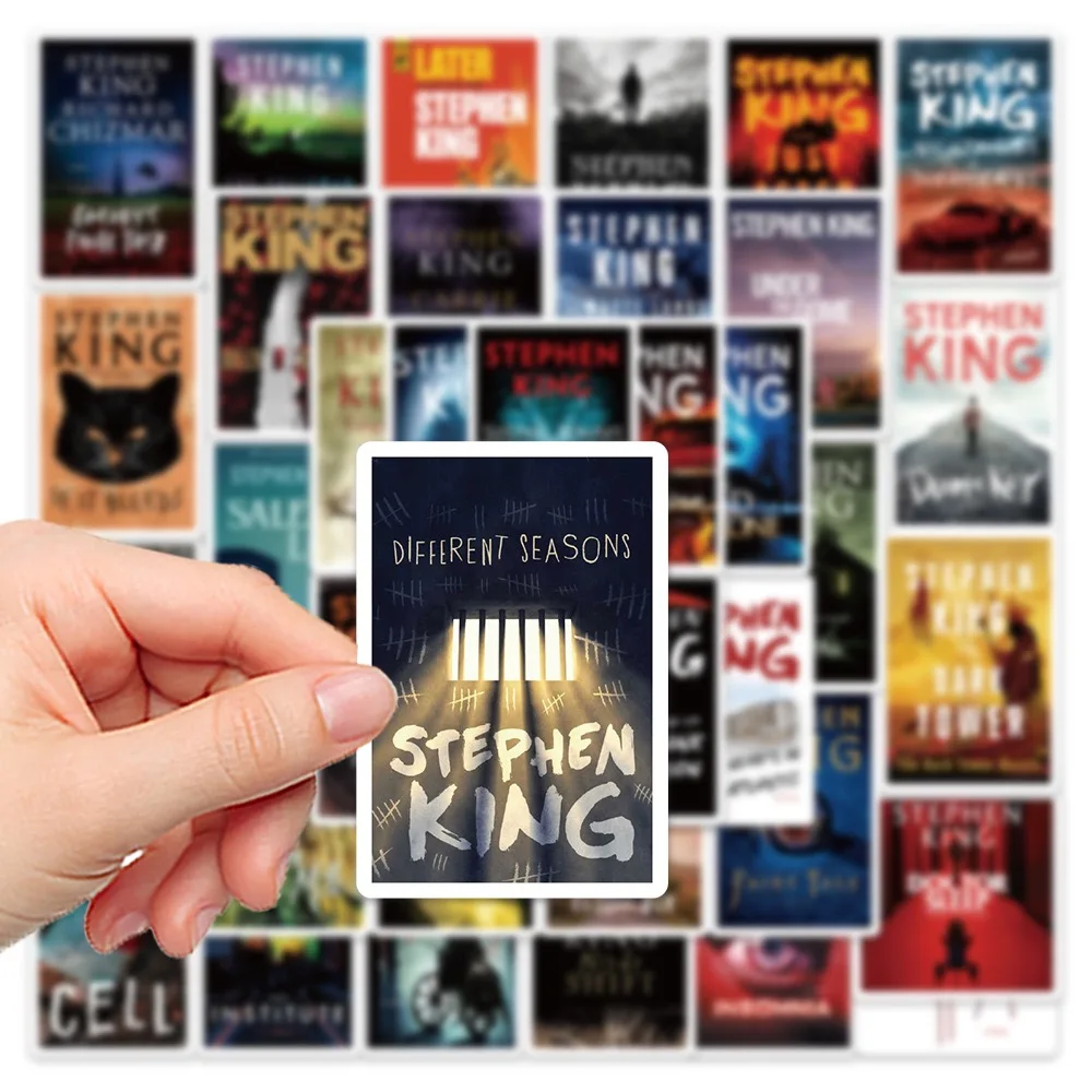 10/30/50PCS Stephen Edwin King Novel Horror Stickers DIY Phone Laptop Luggage Skateboard Graffiti Decals Fun for Kid Gift