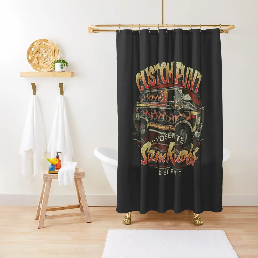 

Custom Paint by Sam Radoff 1976 Shower Curtain Toilet Accessories Bathroom For Bathroom Shower Cover Curtain