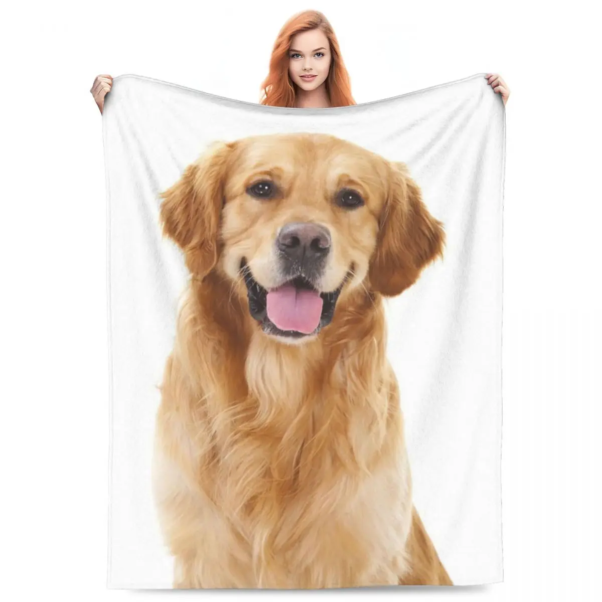 

Labrador Retriever Flannel Blankets Quality Warm Soft Popular Dog Throw Blanket Spring Travel Chair Sofa Bed Colorful Bedspread