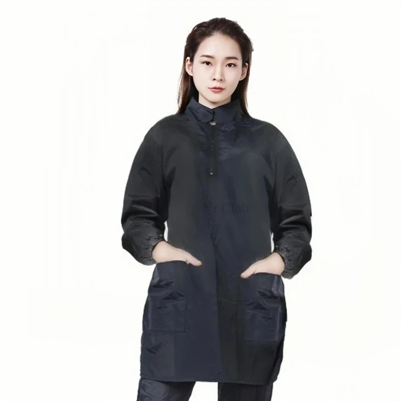 

Водонепроницаемый рабочий халат с длинными рукавами для груминга животных, униформа для зоосалонов, фартук для зоомагазинов, халат для парикмахерских и барбершопов