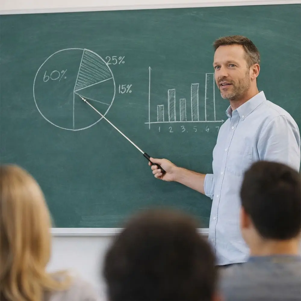 Stainless Steel Tour Guide Flagpole Ultra Short Whiteboard Demonstration Teaching Stick Telescopic Rod Whiteboard Hand Pointer