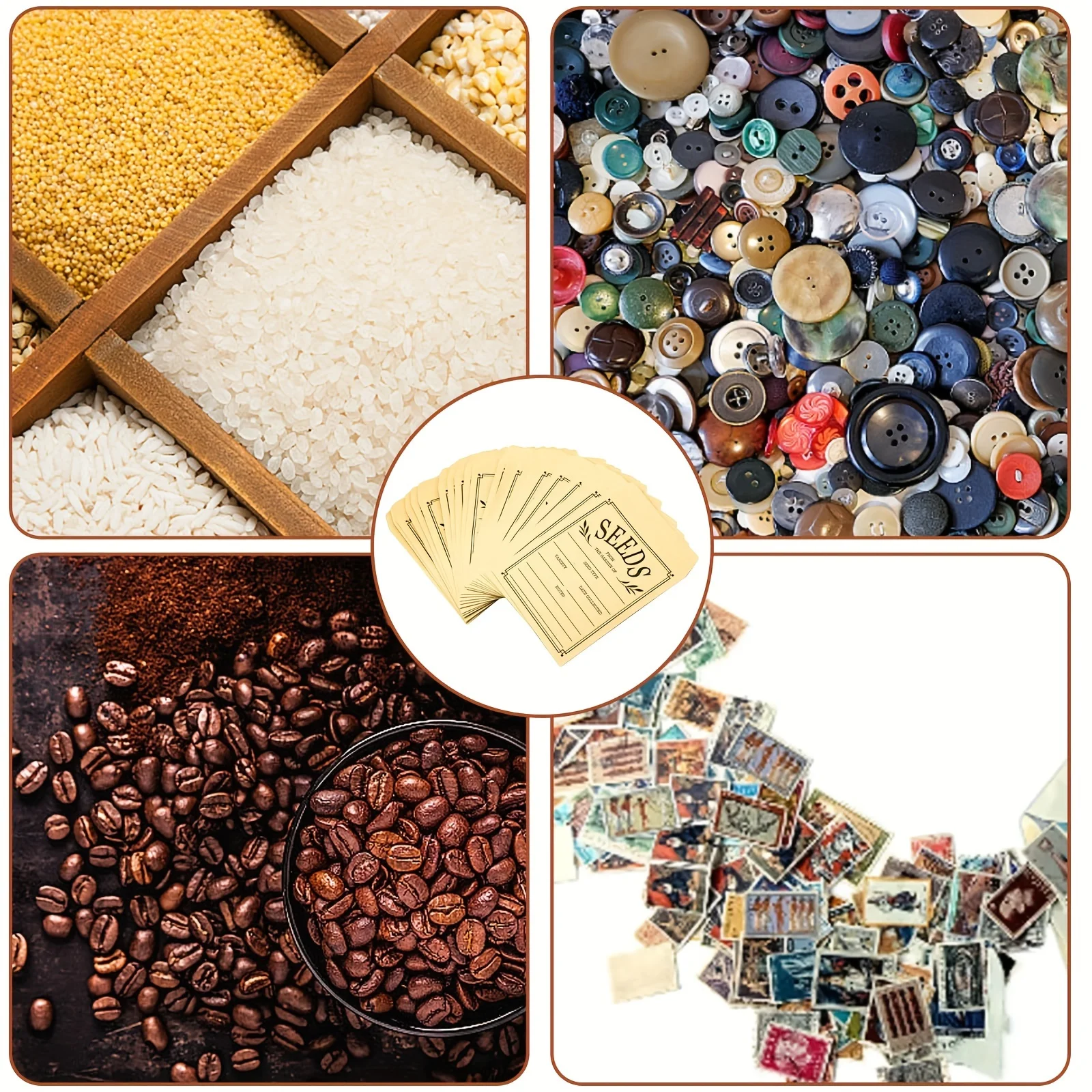 50/100 ชิ้นเมล็ดซอง, เมล็ดผนึกบรรจุภัณฑ์ซอง 3.1x4.7 นิ้วเก็บดอกไม้และเมล็ดผัก