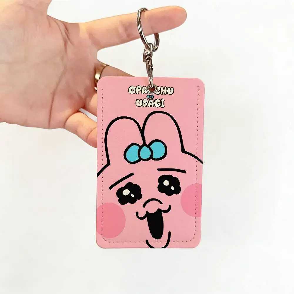 كارتون O-Opanchu مضحك Usagi بطاقة كليب واقية كم حافلة البنك بطاقة الائتمان كم واقية بطاقة الهوية #4