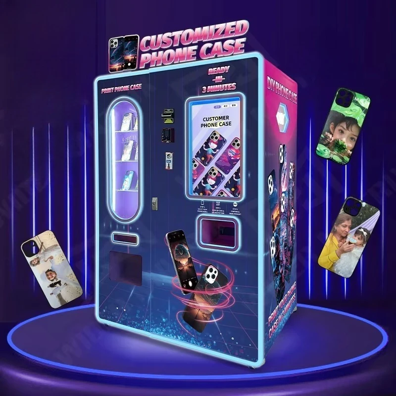 売れ筋セルフサービス携帯電話ケース自動販売機、DIY携帯電話ケース印刷機