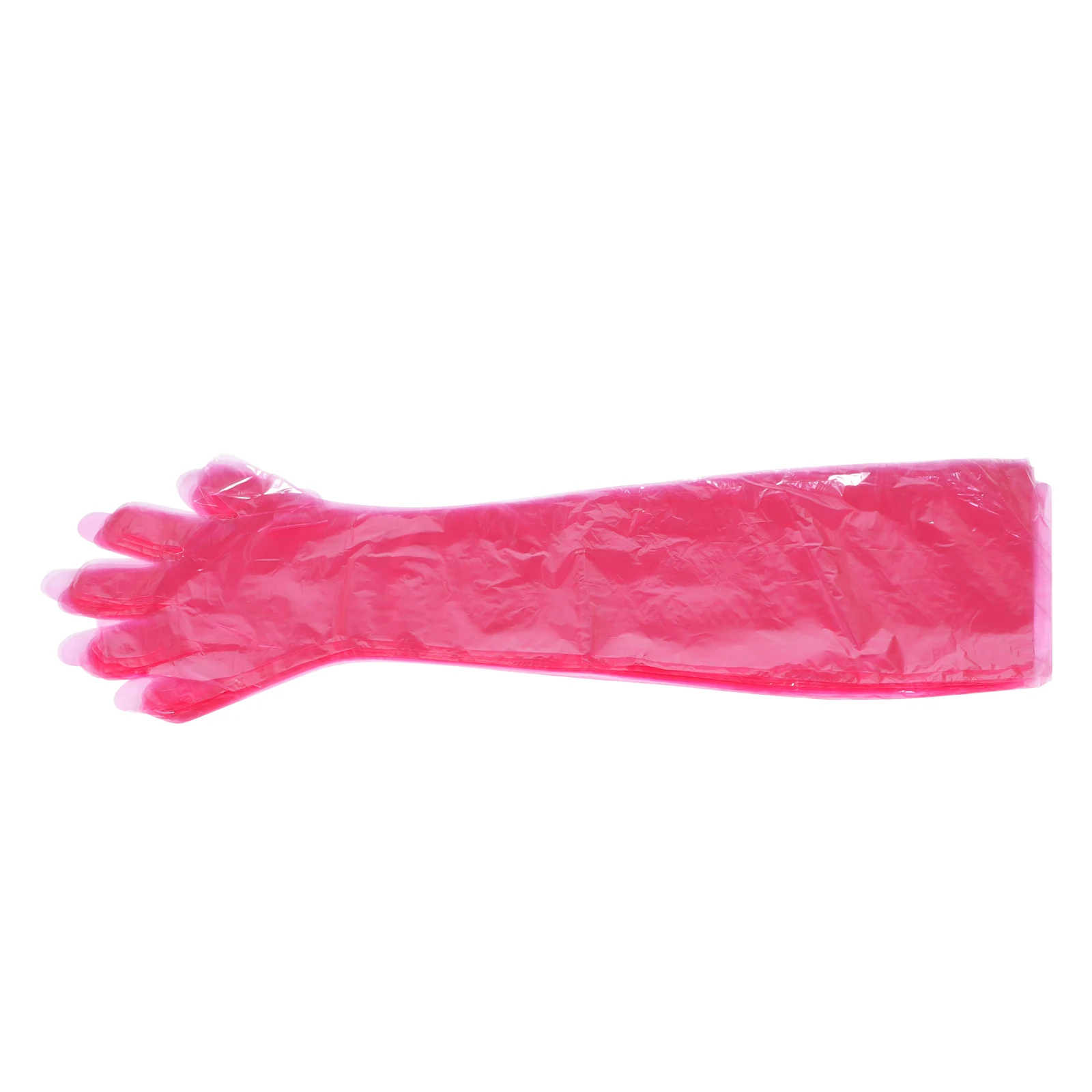 

50pcs Midwifery Gloves Disposable Plastic Long Arm Protection For Animal Delivery Professional Veterinarian Supply Portable