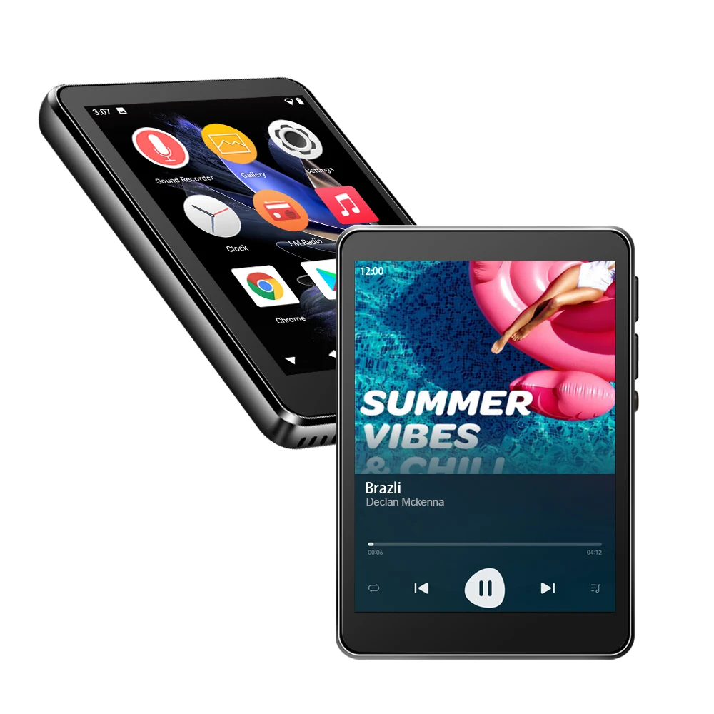 Famue 2.8" WiFi MP3 MP4 Player with Bluetooth, Long Battery Life, Android 10, Play Store Support, APP Download, Online Music