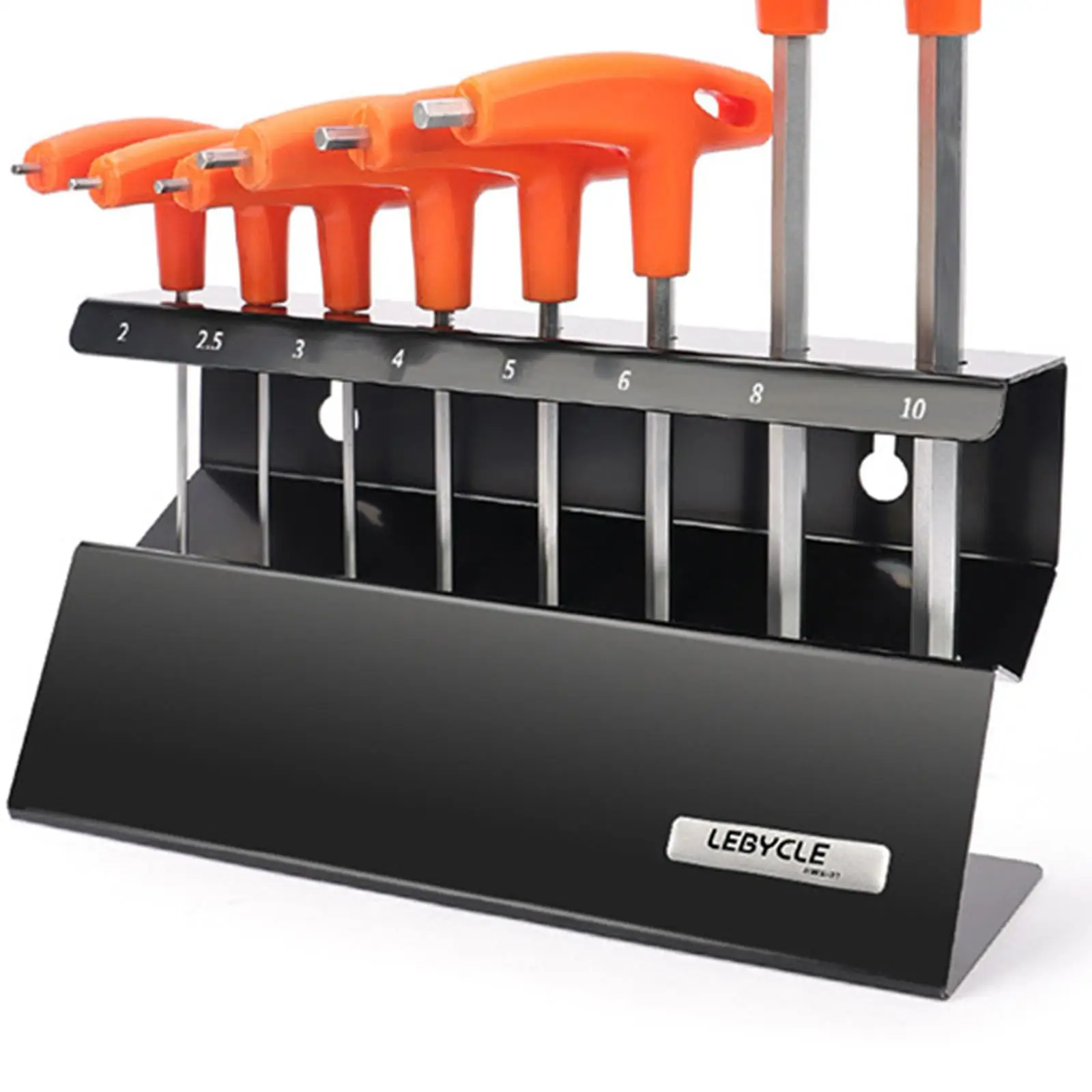 

T Handle Allen Wrench Holder Hex Wrench Storage Rack Wall Mounted/Desktop Hex