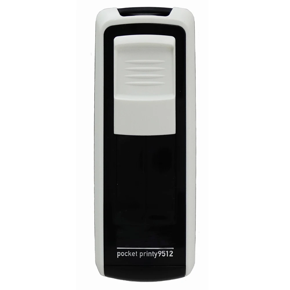 Custom Self-Inking Pocket Printy 9512 Stamp, Personalized Laser Engraved, 47x18mm Rectangular Rubber Stamp