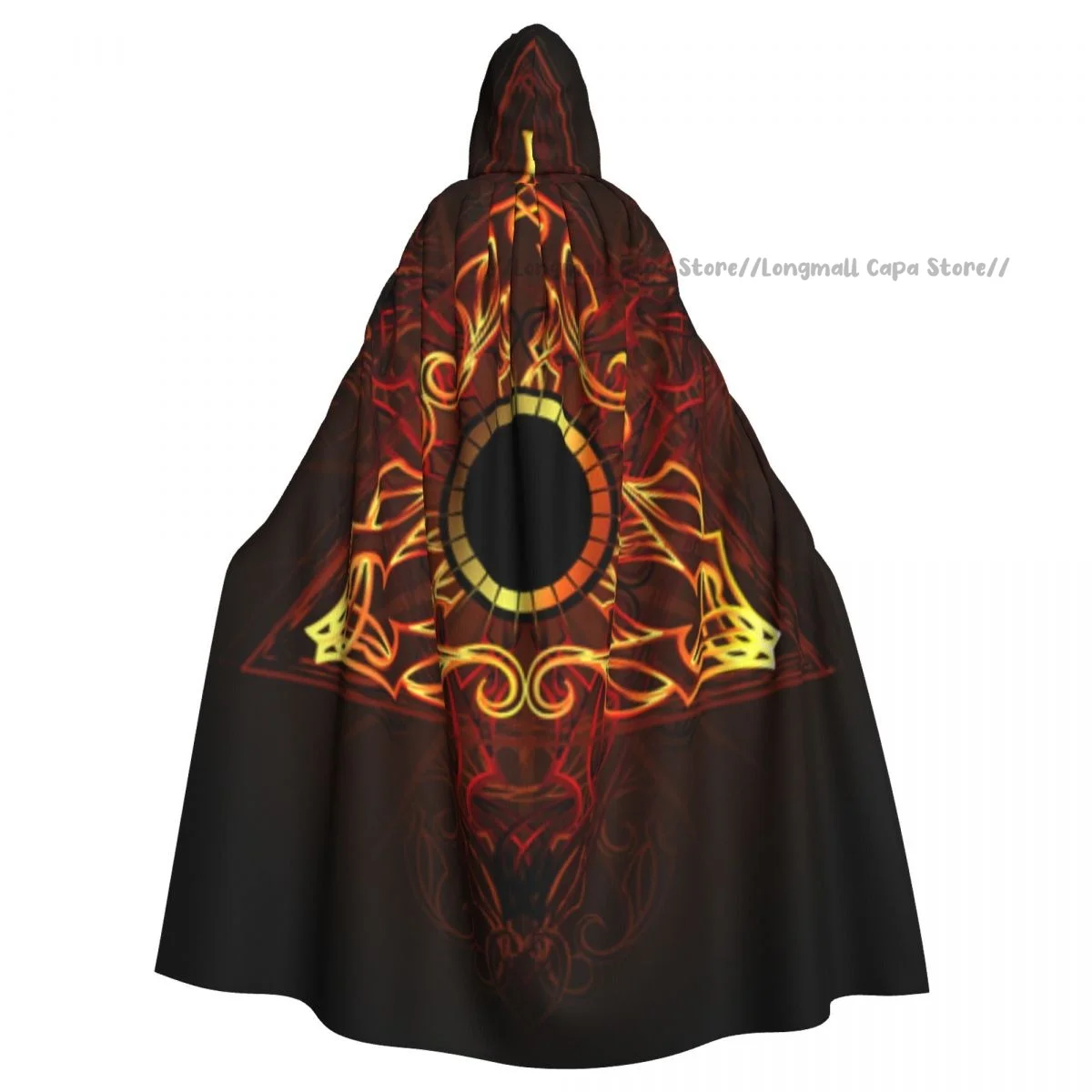 Witch Cloak Mysterious Of Triangles Halloween Cosplay Costume Unisex Adult Cloak Retro Ages Cape