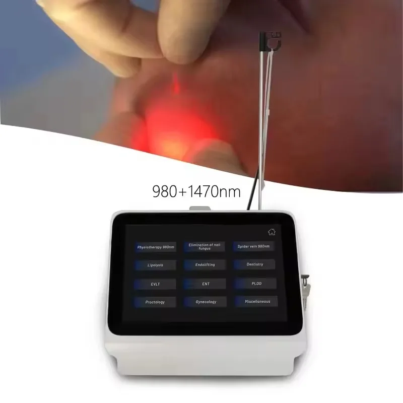2026 Newest Desktop Non-Surgical Liposuction Diode Laser 1470nm Lipolysis Skin Tightening Machine Removal Double Chin AU/US/IT