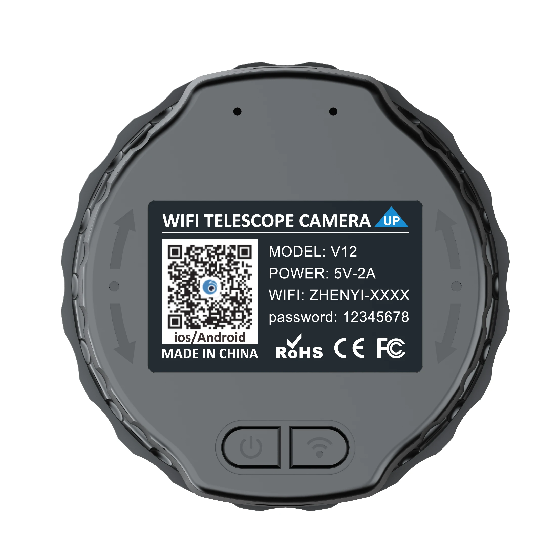 

2K WiFi Electronic Telescope Eyepiece 4 Million High-Definition 25mm-50mm WiFi Electronic Eyepieces for Scopes for Bird Watching