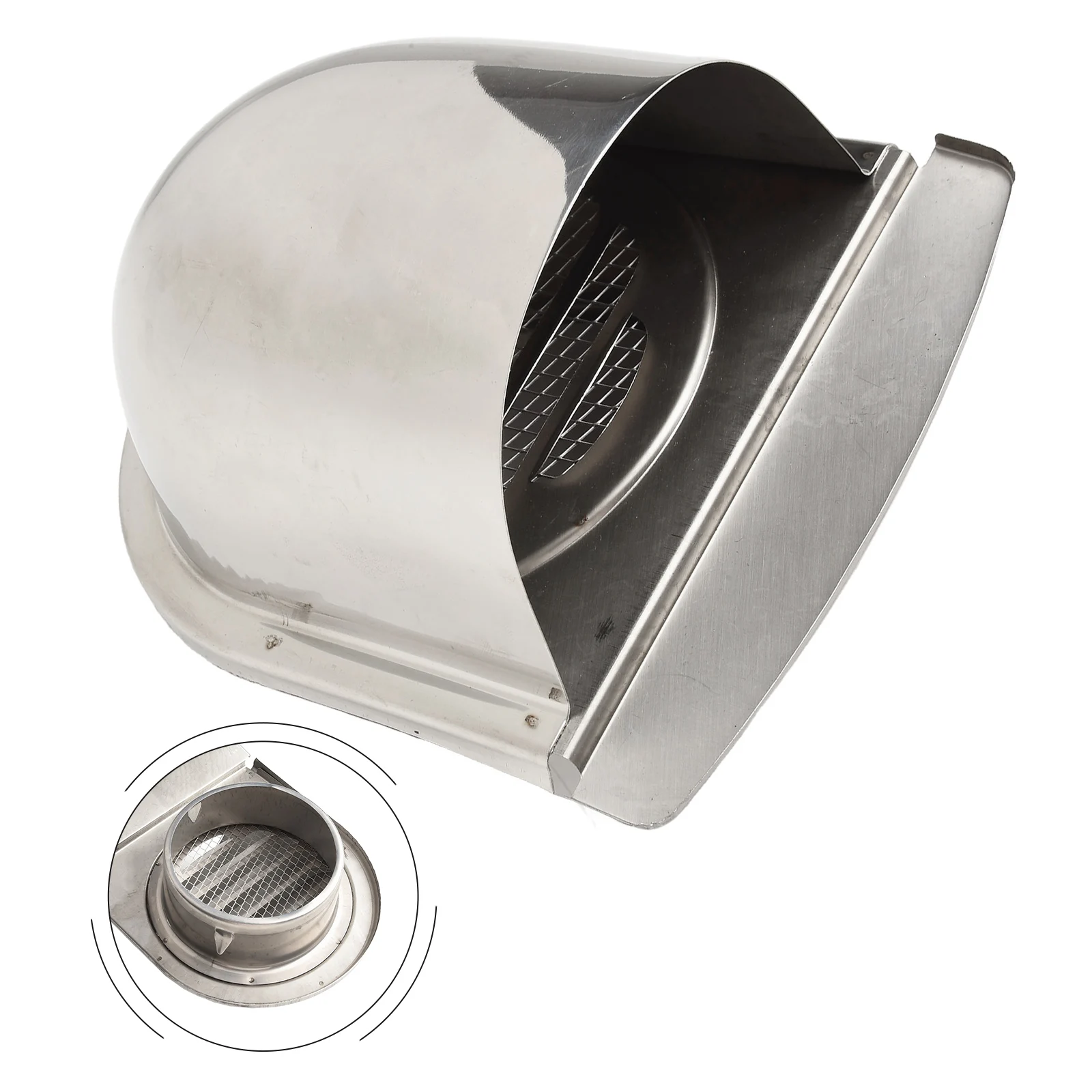 

For Wall Mounted Stainless Steel Exhaust Vent Hood Efficient Waterproof Anti Exhaust Extractor for Moisture Management