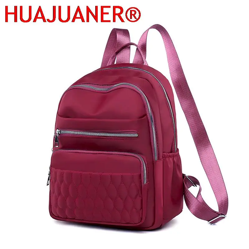 Fashion Casual Women Travel Backpack Pretty Style Girls Schoolbag Backpack High Quality Soft Fabric Multi-pockets Backpack SAC