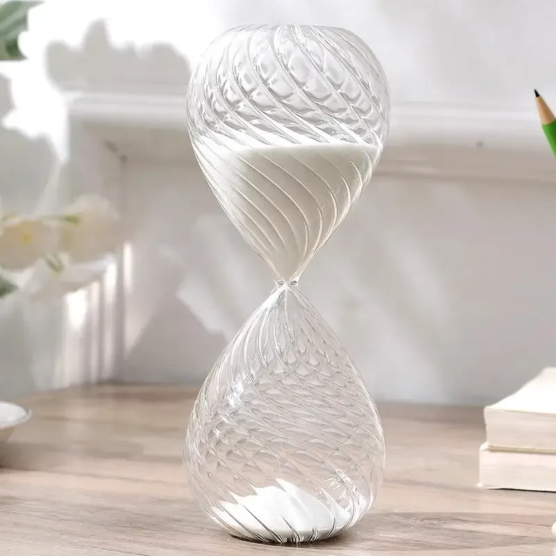 5-30 minut přesýpací hodiny lodní šroub nitka sklo písek hodiny sandglass moderní kreativní časovač domácí dekorace timekeeper ruční řemesel