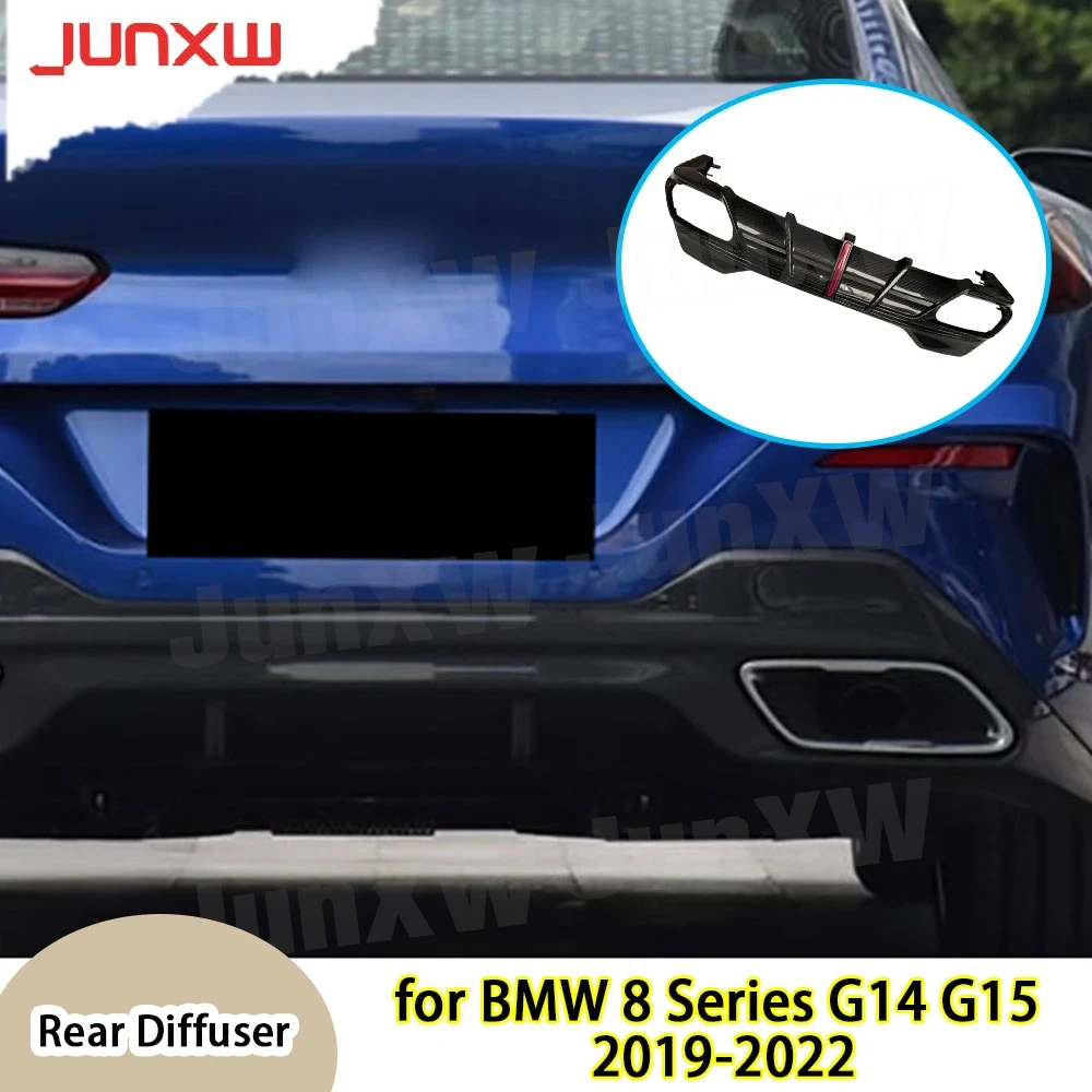 

Задний бампер из углеродного волокна, диффузор, спойлер для BMW 8 серии G14 G15 2019-2022, комплекты кузова FRP, диффузор для задней губы