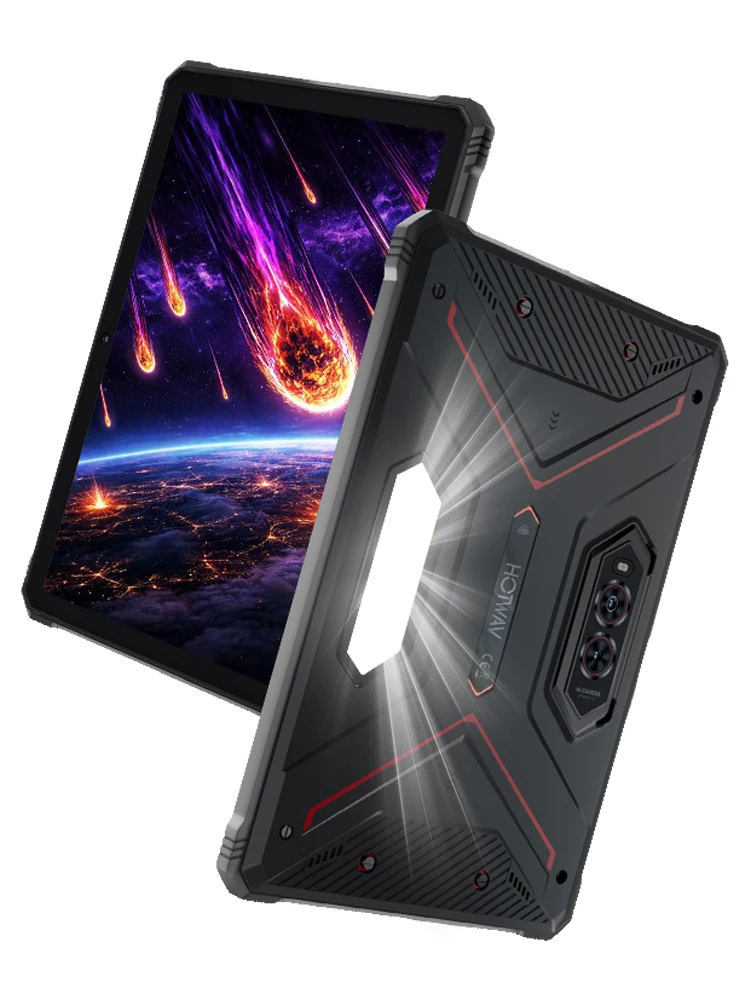 HOTWAV R9 Pro IP68 & IP69K Tablet 11'' FHD+ 2K Display 20080mAh Massive Battery 20W Fast Charging Super Campinglight Pad Android 14 6GB 256GB 64MP + 16MP Camera Global 4G Octa-core Tablet PC