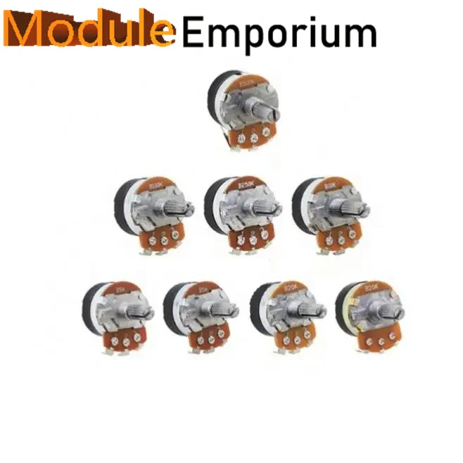 5pcs Hot selling WH138-1-B 5K/10K/20K/50K/100K/250K/500K with switch dimming speed potentiometer Wholesale