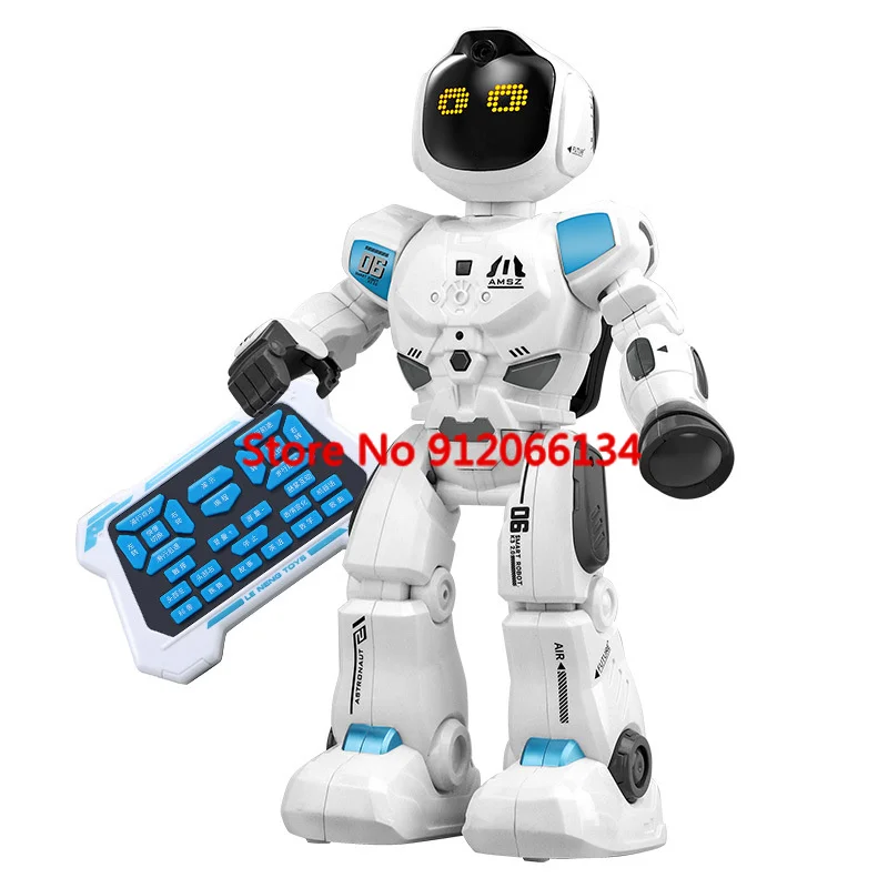 Touch Interactivet Early Education Remote Control Robot 40 Minutes Battery Life Intelligent Programming Subject Teach RC Robot