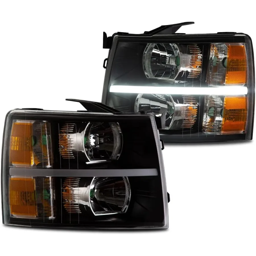 

Светодиодная фара в сборе, совместимая с Chevy Silverado 1500 1500 2007-2013, подходит для фар Silverado 2500 3500 2500HD 3500HD 2007-2014 гг.