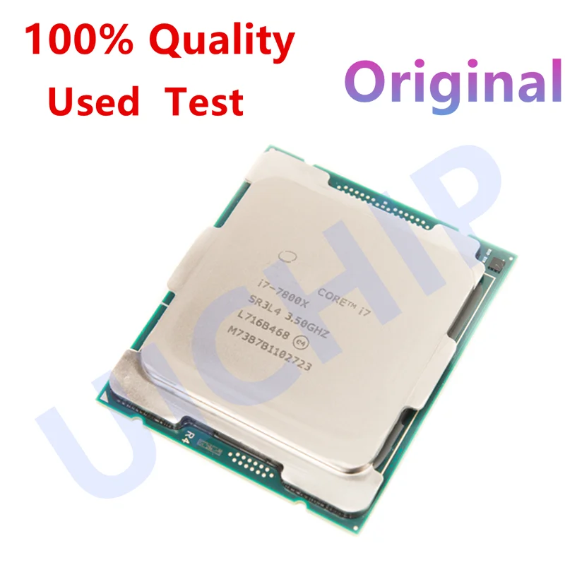 100% Original Core I7-7800X CPU 14 nm 6-Cores 12-Threads 3.5GHz 8.25MB TDP 140W I7 7800X Processor LGA2066