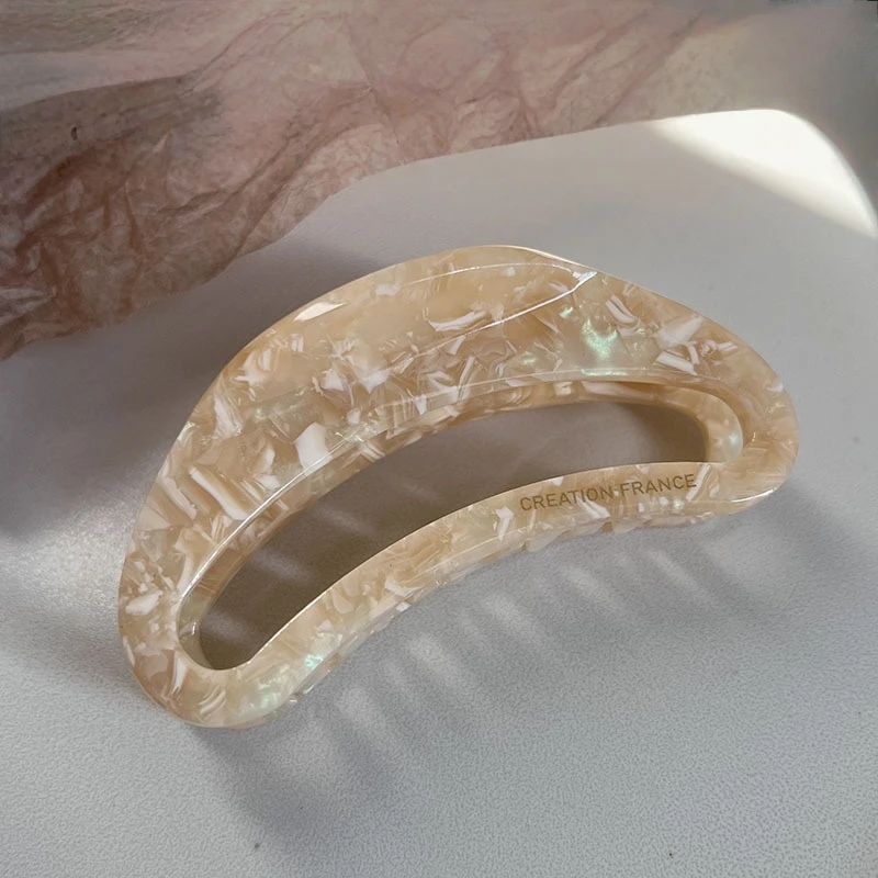 9.5 سنتيمتر المرأة الفرنسية موضة مشبك شعر مخالب خلات ليوبارد طباعة مقاطع الشعر مشبك مخلب كبير لفتاة الإكسسوارات الهدايا