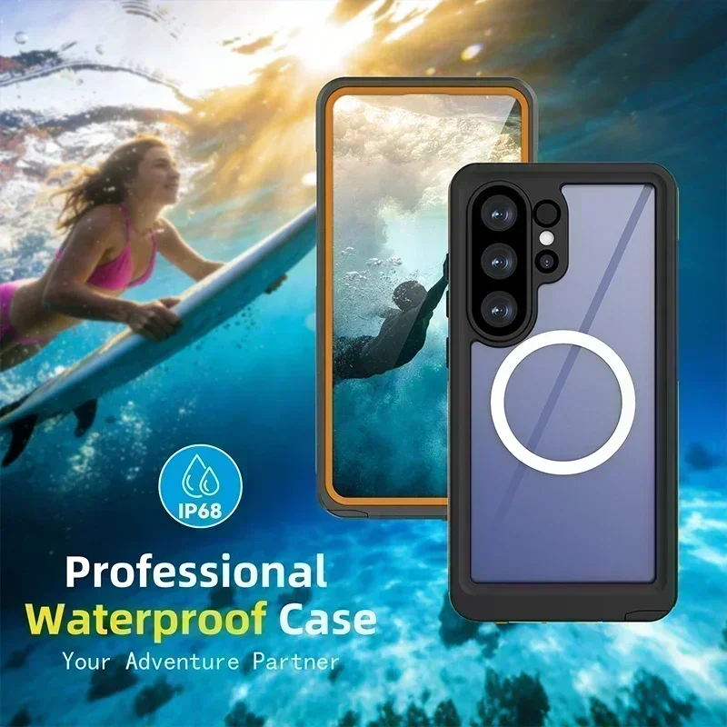 IP68 Waterproof Case for Samsung Galaxy S26 Ultra 360 Full Body Protection Drop Proof Cover Summer Outdoor Swimming & Diving  ﻿