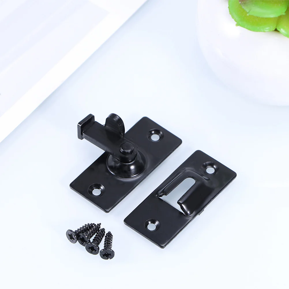 

2Pcs Stainless Steel Door Latch 90 Degree Heavy Duty Security Barrel Bolt for Indoor Outdoor Use Right Angle Sliding Door Lock