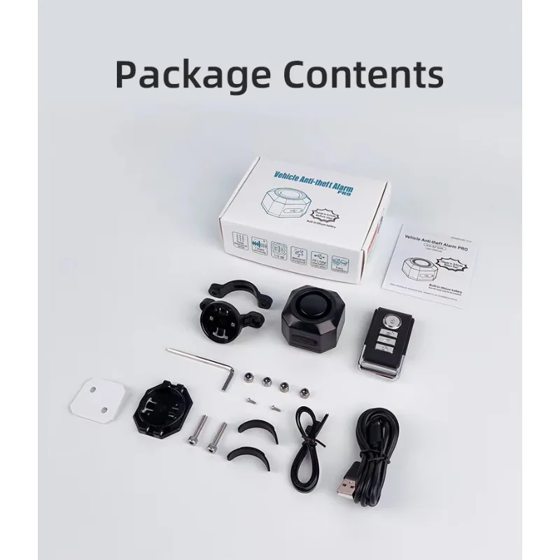 110 дБ беспроводной дистанционный датчик вибрации сигнализация IP65 противоугонная охранная сигнализация двери и окна велосипед мотоцикл