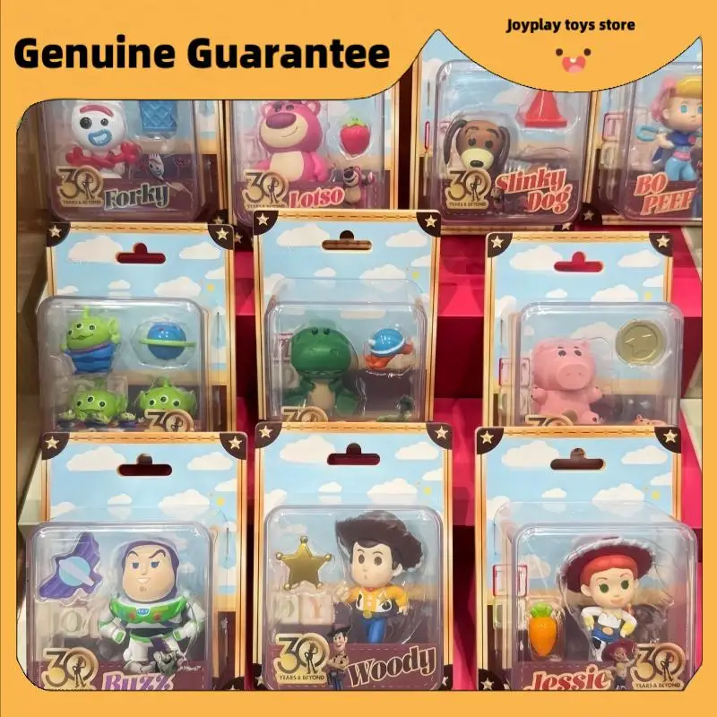 

New Genuine Toy Story 30 Years Beyond Series Blind Box Hanging Card Cute Models Woody Jessie Buzz Lightyear Mystery Box As Gifts