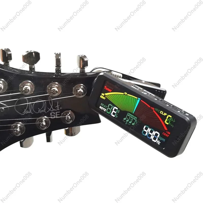 FMT-209 Sintonizzatore per schermo a colori super grande Metronomo per chitarra elettrica, basso, violino