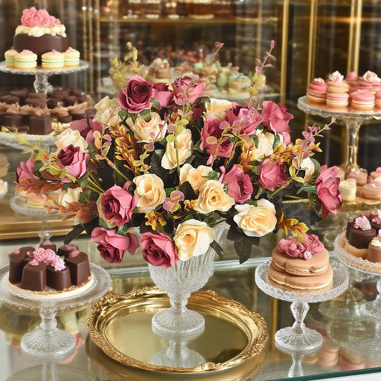 

10Pcs Silk Roses Artificial Flowers Wedding Home Decor Bridal Bouquets Craft Scrapbooking Yard High Quality DIY Photography Prop