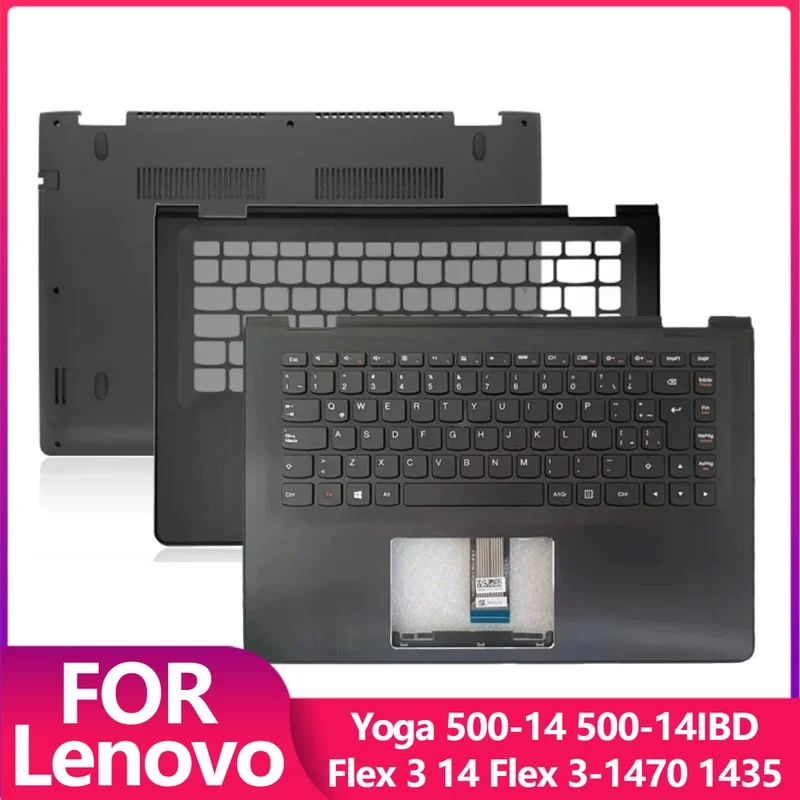 

Новинка для Lenovo Yoga 500-14 500-14IBD Flex 3 14 Flex 3-1470 1435 1475, упор для рук, верхняя крышка C/нижняя часть корпуса, черный корпус CD
