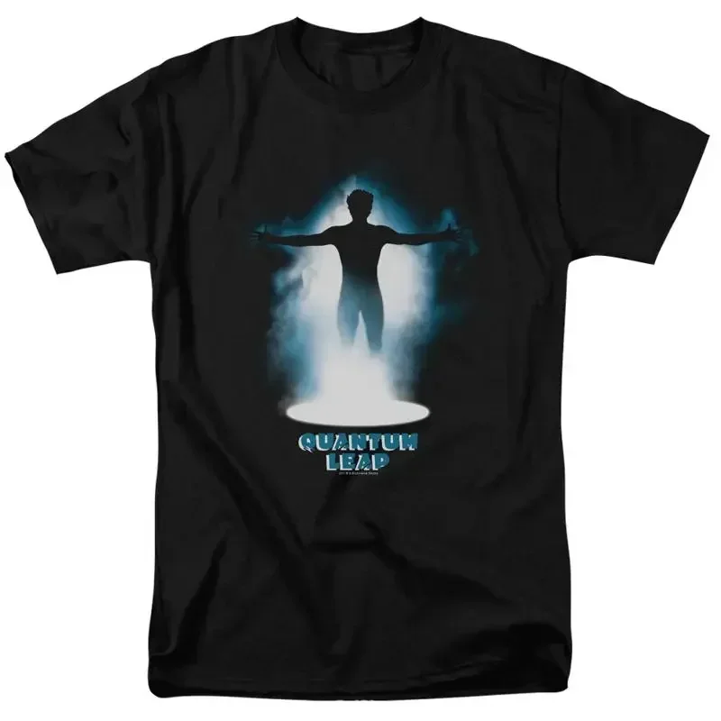 Quantum Leap First Jump T Shirt Licensed Sci-Fi TV Time Travel Show Tee Black