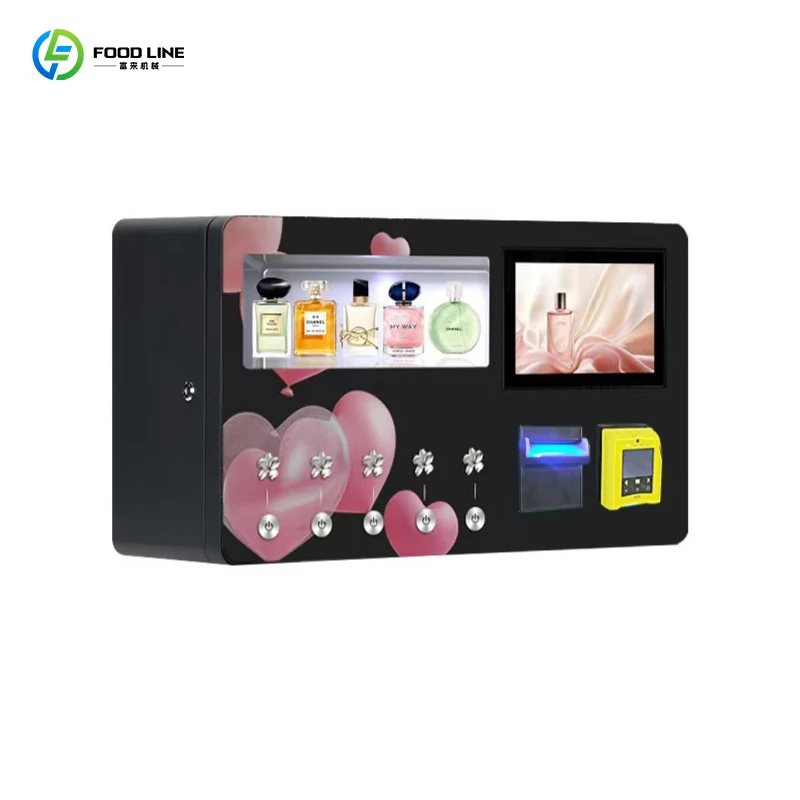 Fully Automatic Perfume Spray Dispenser Credit Card Coin Cash Payment Smart Perfume  Vending Machine FL Customized