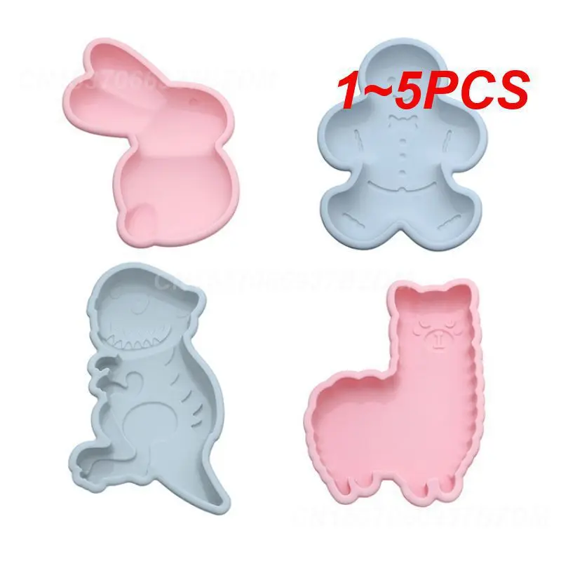 1~5PCS Alpaca Rabbit Silicone Molds Cake Table Decoration & Accessories Chocolate Candy Dessert Cupcake Kitchen Accessories