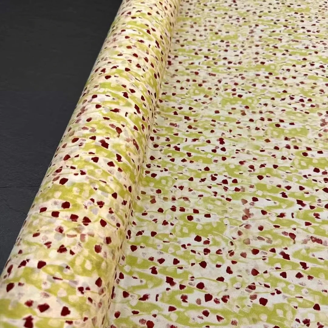 Tecido crepe de chine de seda, - Printed Floral Shirt avaliação e preço