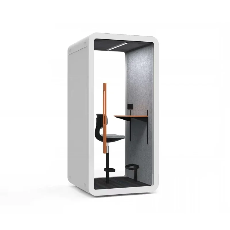 Intelligent acoustic office pods, modern design, office buildings, phone booths