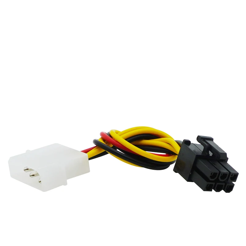 1 sztuk 4Pin Molex do 6 złącze pinowe pci-express PCIE karta graficzna konwerter zasilania kabel Adapter 18cm