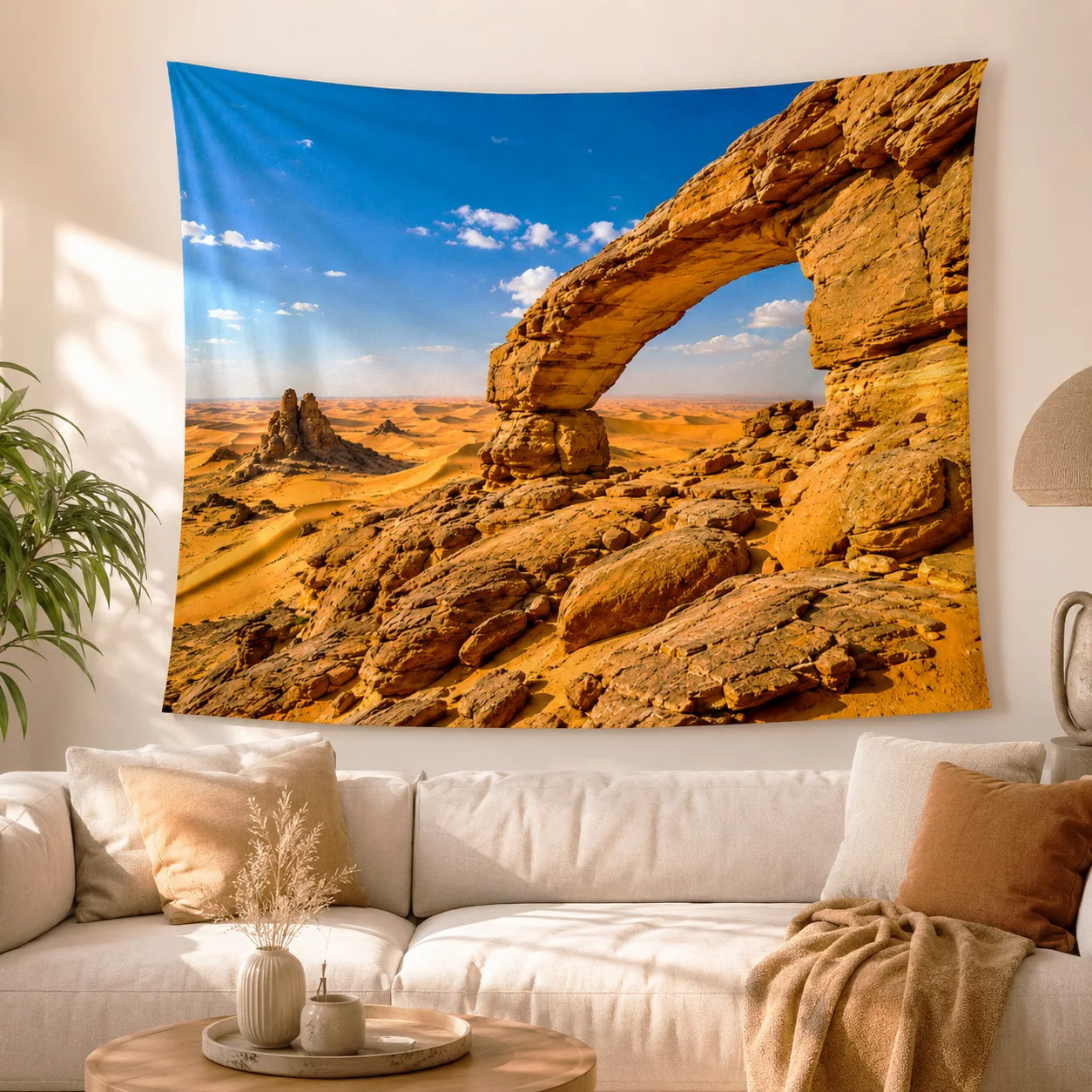 Desert Arch Tapestry Wall Hanging Rock Canyon Landscape Scenery Large Fabric Wall Tapestries Boho