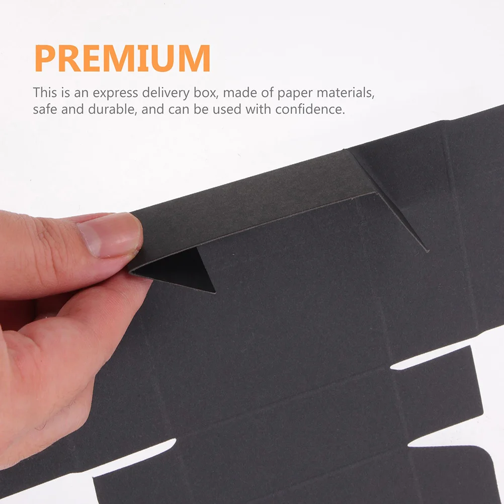 Caja de embalaje negra de 25 uds., caja de correo resistente para almacenamiento de envío, cajas de embalaje de papel, cajas de entrega, cajas artesanales en movimiento