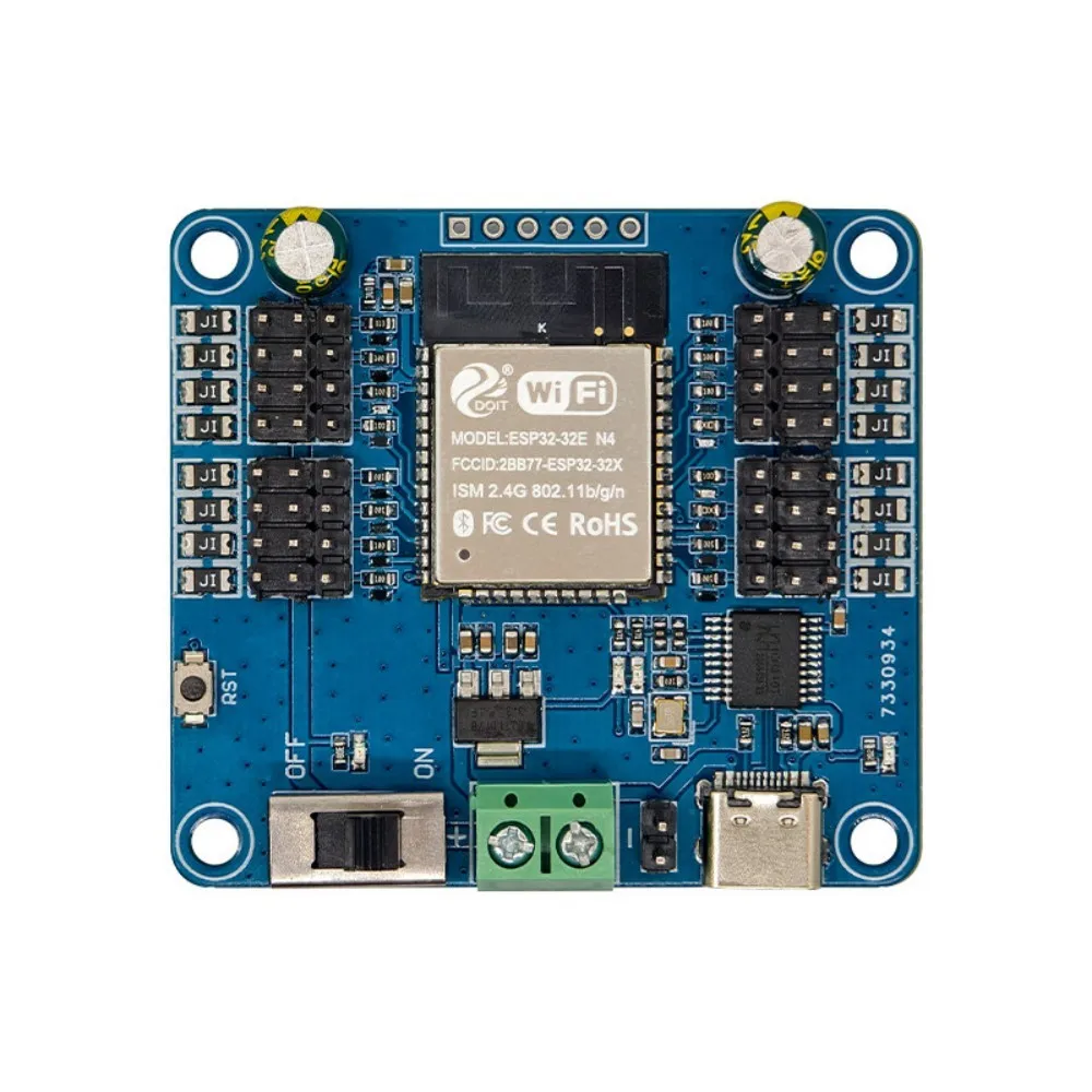 ESP32 16Ch Servo Driver Module CH340 USB Serial WiFi BT PC Control 1° Precision 0.5-2.5ms Pulse Support Secondary Development