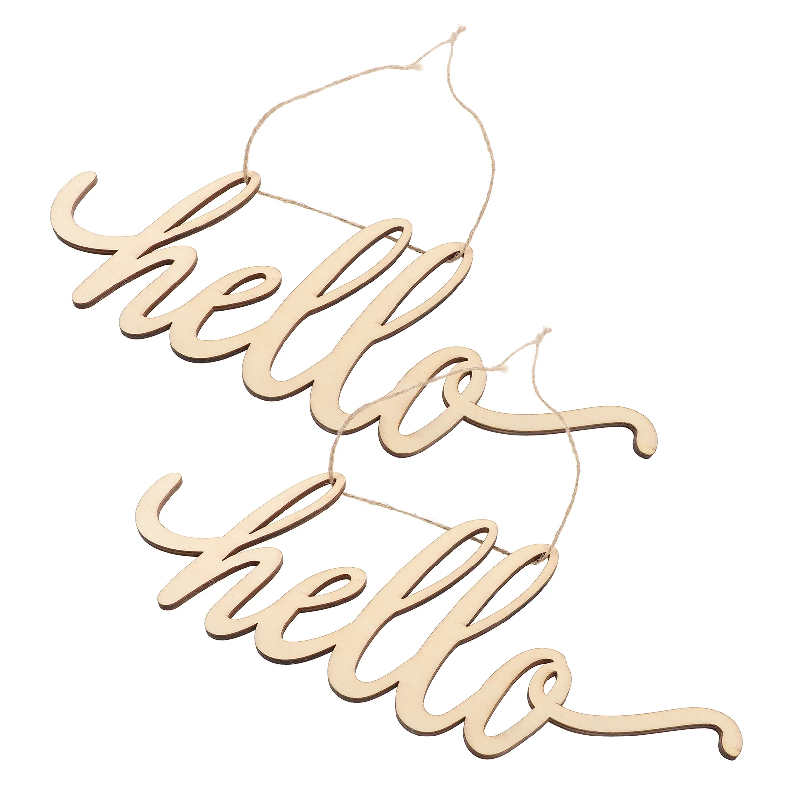 

2 Pcs Wood Sign 30.5x12.7x0.4cm Unfinished DIY Craft Home Decor Party Holiday Valentine Christmas New Year Wedding