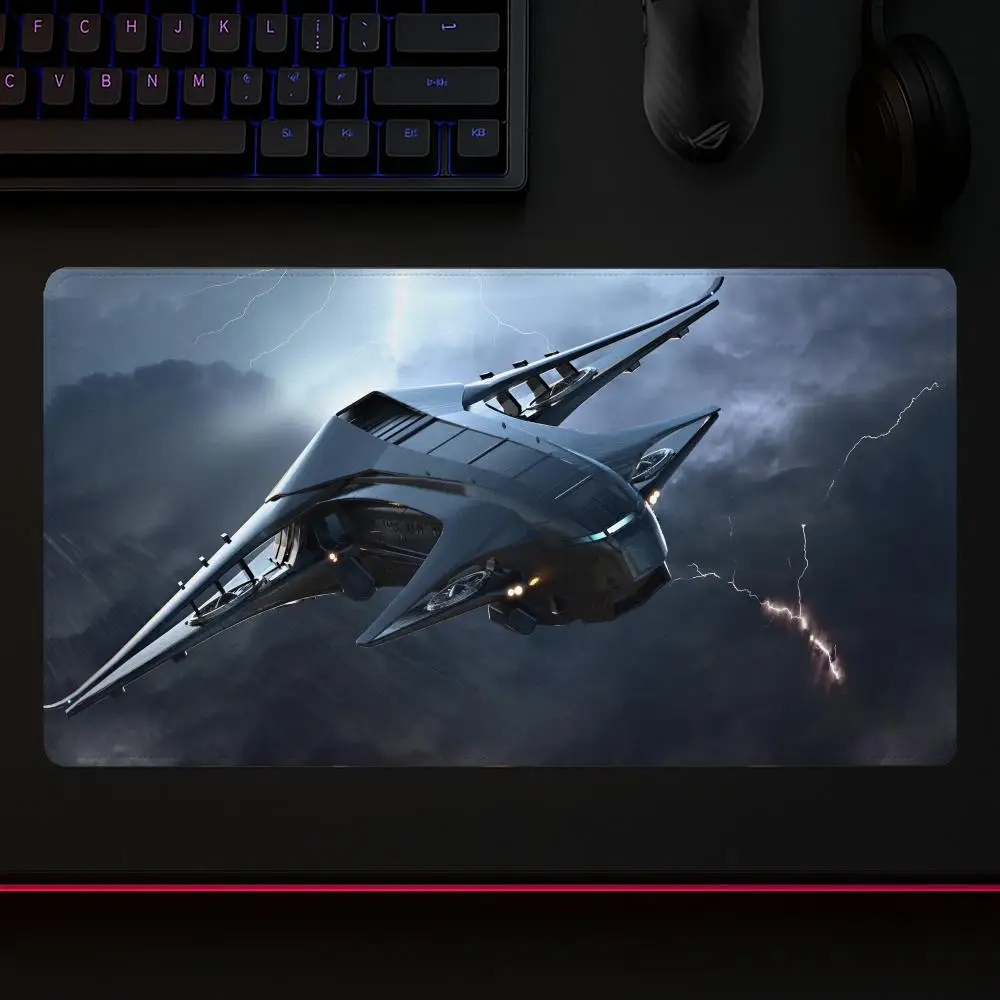 Star Citizen Mouse Pad Mousepad Gamer Speed Keyboard Office Non-slip Desk Pad120x60cm Pc Extended Carpet