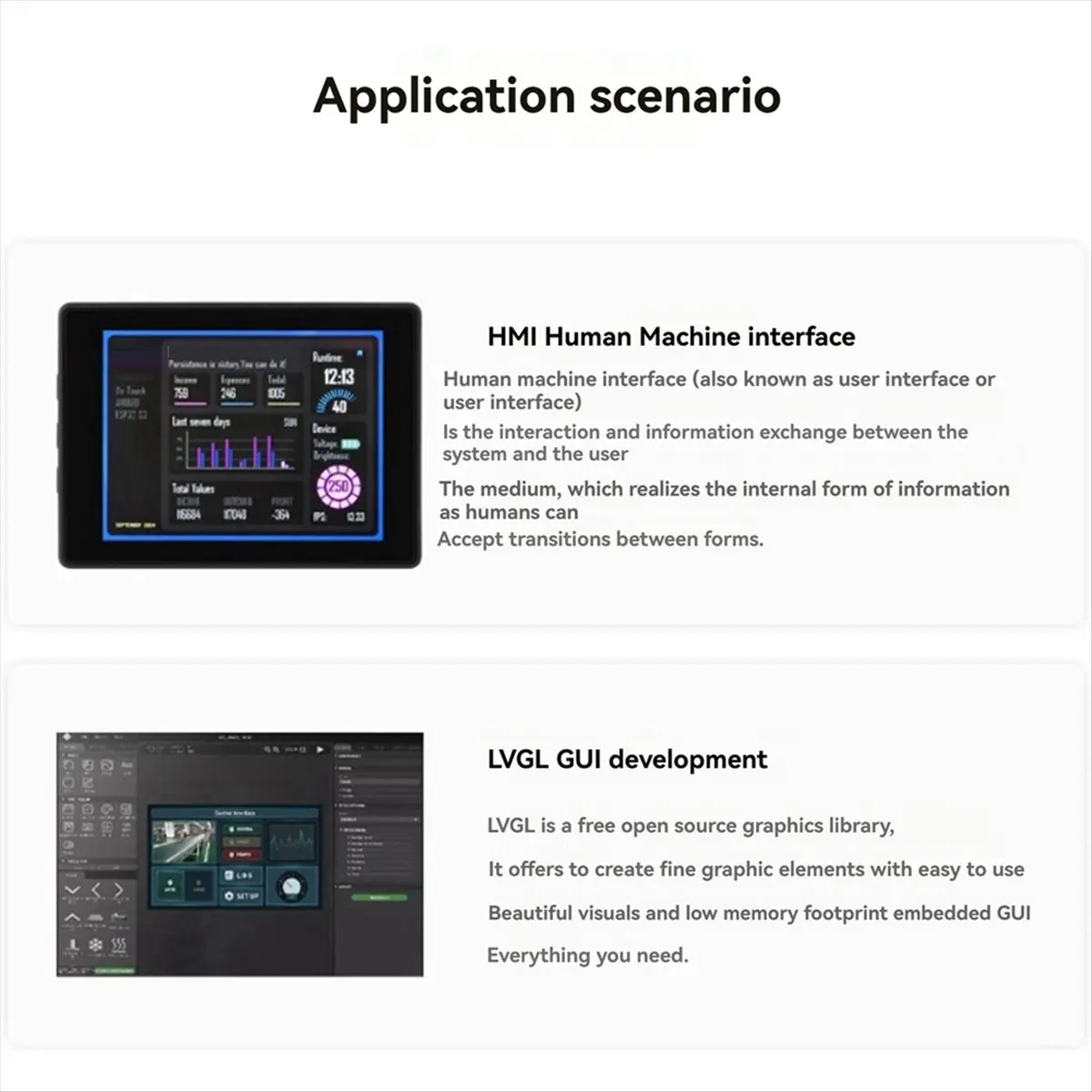 ESP32-S3 2.41 بوصة AMOLED لوحة تطوير شاشة تعمل باللمس 600x450 شاشة ESP32 مع حافظة لهاتف HMI LVGL GUI ESP-IDF