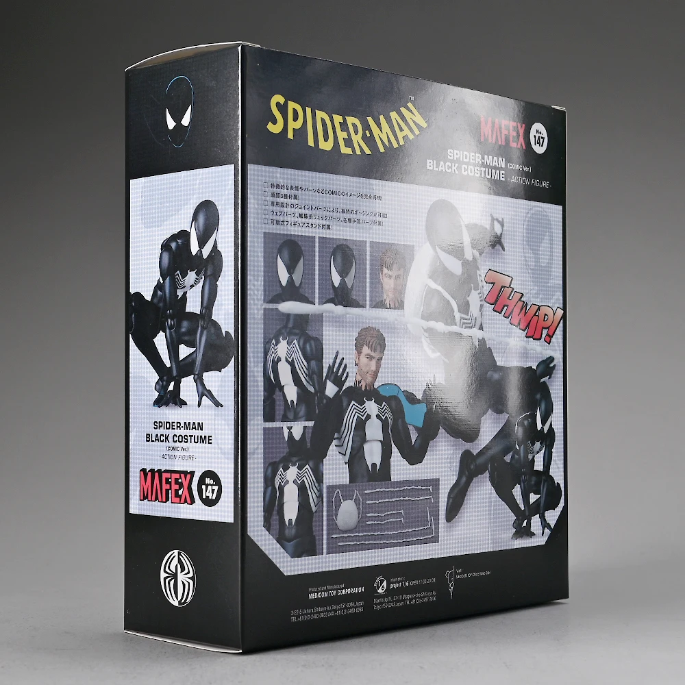 Mafex 147 Spider-man Action Figure Anime Spider Man Venom S.h.figuarts Symbiotic Toys ML Legends Manga Figurine Model Toys Gift