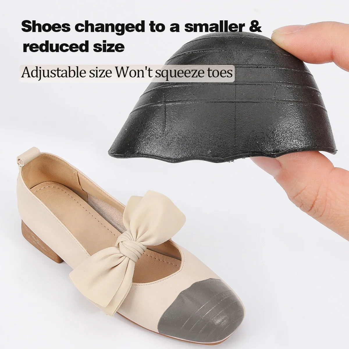 1 Paar High-Heel Zehenfüller Schuheinlage für große Schuhe, Zehenkissen zur Schmerzlinderung, Schuhzubehör – Detail 2