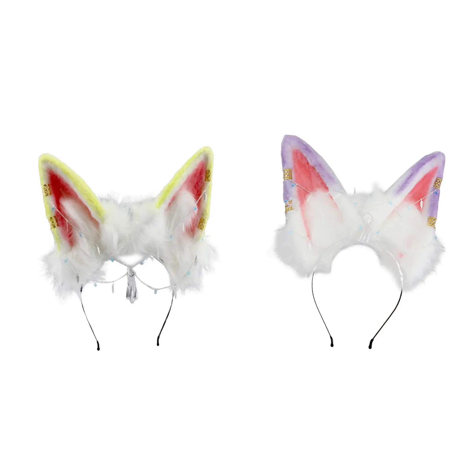 

Cat Ears Headband Flexible Funny Cosplay Hairband Headwear Animal Ears Hair Hoop for Women Girls Costume Photo Props Festivals